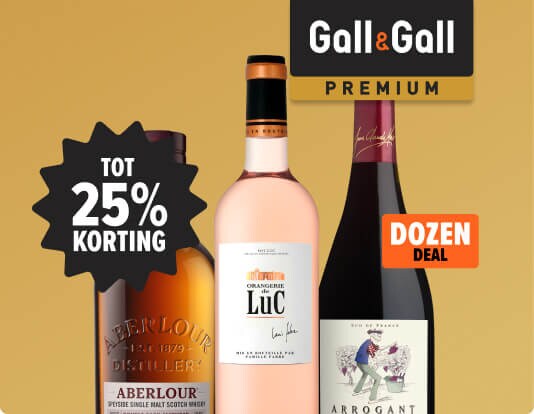 Premium deals tot 25% korting. Speciaal afgeprijsd voor gall & gall premium